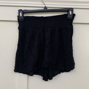 Out from Under Black linen shorts